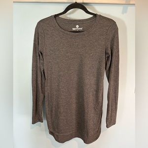 90 Degree by Reflex Long Sleeve T-Shirt in Dark Heather Gray